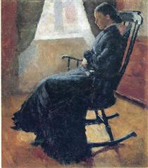 Aunt Karen in the Rocking Chair - Edvard Munch