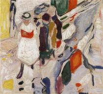 Children in the Street - Edvard Munch