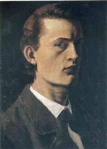 Autoportrait - Edvard Munch