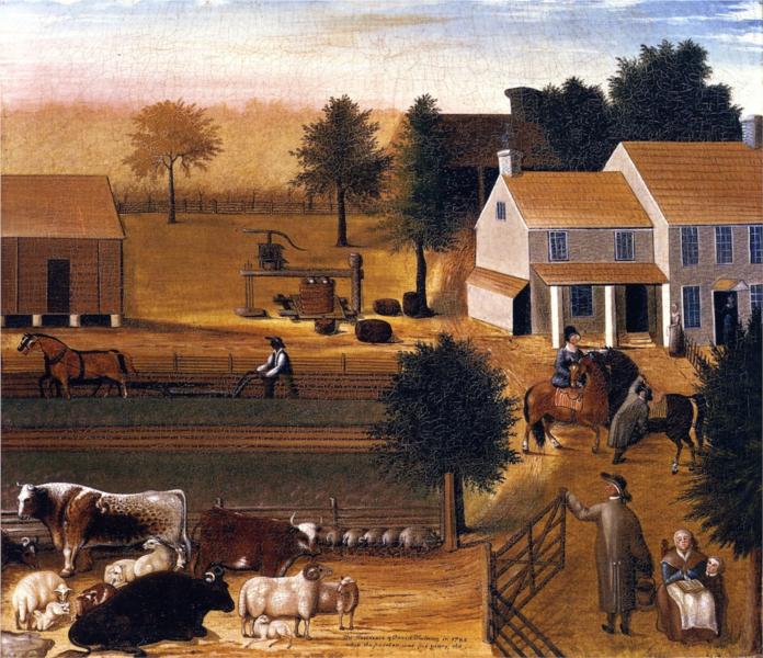 The Residence of David Twining in 1785, 1847 - Edward Hicks