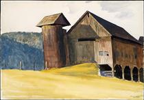 Barn and Silo, Vermont - Эдвард Хоппер