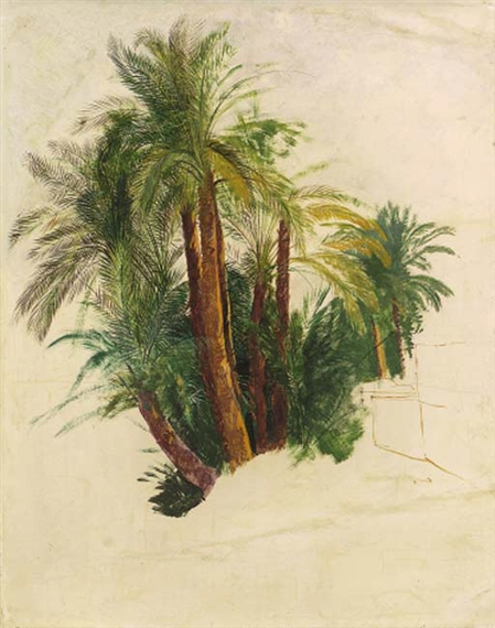 Study of palm trees - Edward Lear