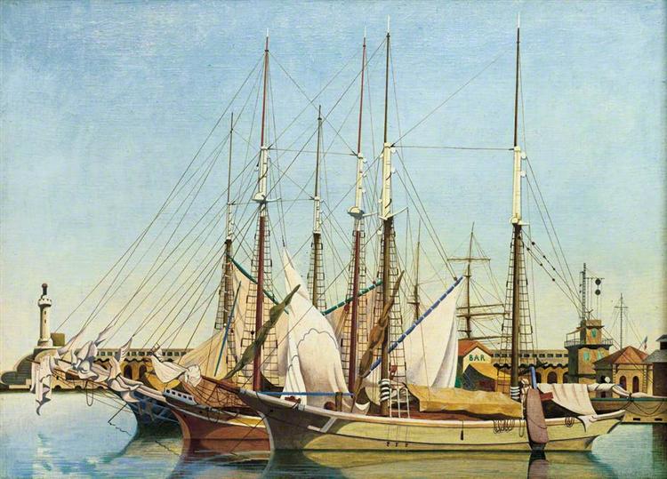 L'Avant Port, Marseilles, 1924 - Edward Wadsworth