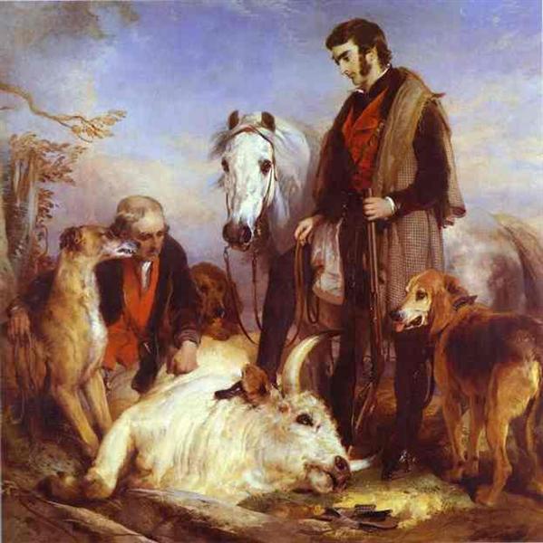Death of the Wild Bull, 1833 - 1836 - Эдвин Генри Ландсир