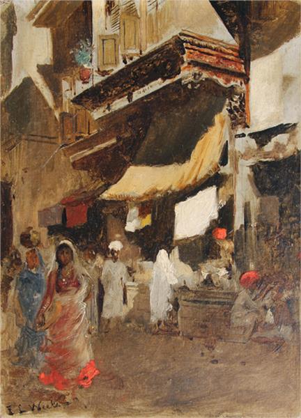 Street Scene in Bombay - Edwin Lord Weeks