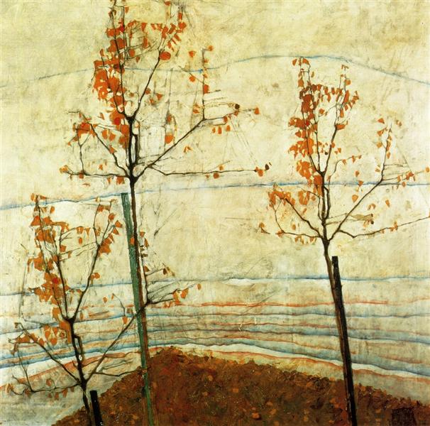 Осенние деревья, 1911 - Эгон Шиле