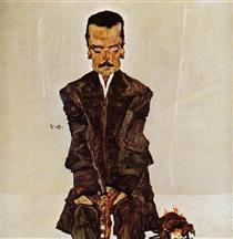 Portrait de l'éditeur Eduard Kosmack - Egon Schiele