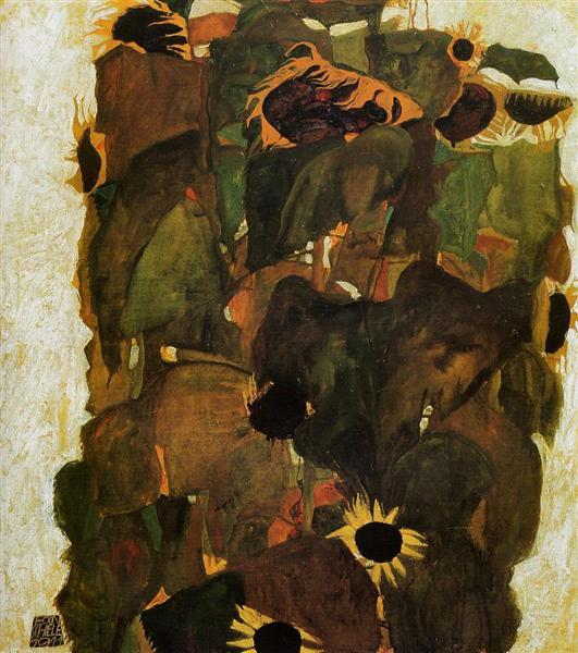 Sunflowers, 1911 - Egon Schiele