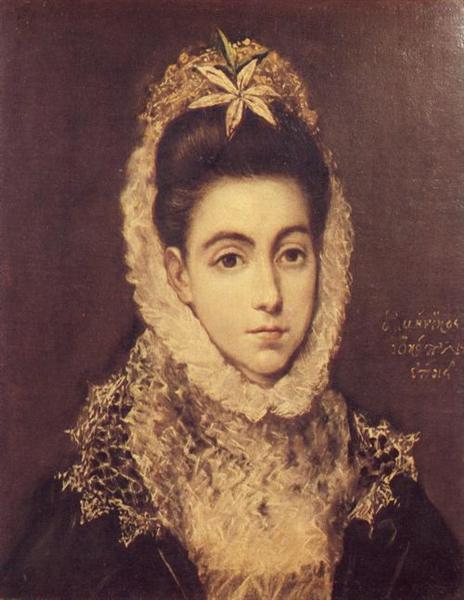 Lady with a Flower in Her Hair, c.1595 - El Greco