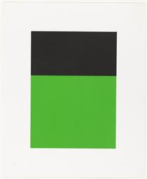 Black-Green from the Series of Ten Lithographs - Ellsworth Kelly