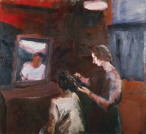 Girl Getting Haircut, 1962 - Елмер Бішофф