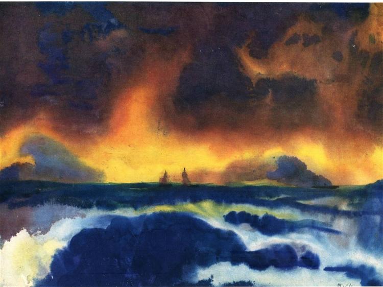 Stormy sea - Emil Nolde