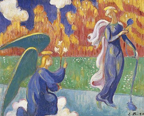 Annunciation, 1890 - 埃米尔·伯纳德