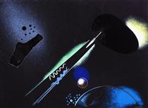 Paesaggio cosmico 1934 - Enrico Prampolini