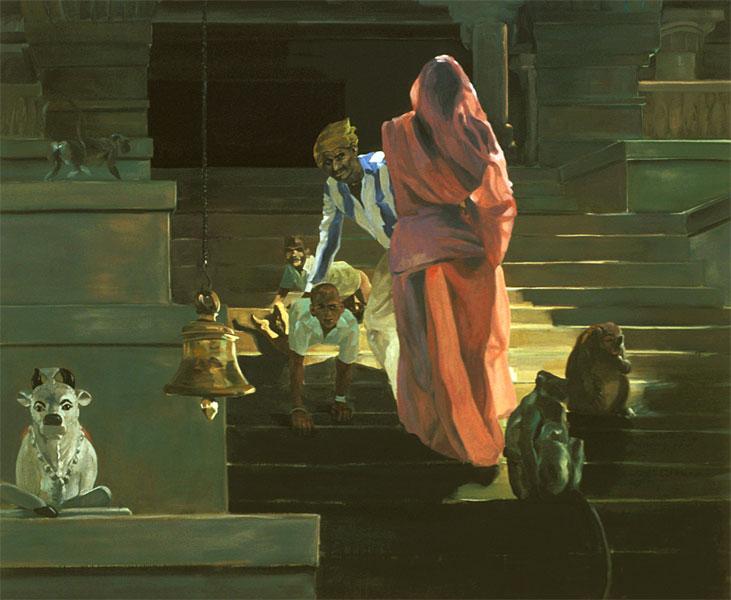 On the Stairs of the Temple, 1989 - Ерік Фішль