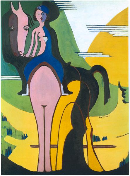 Female Rider, 1931 - 1932 - Ernst Ludwig Kirchner