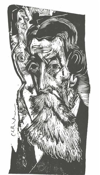 Portrait of Ludwig Schames - 恩斯特‧路德維希‧克爾希納