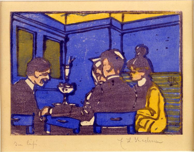 The Café, 1904 - Ernst Ludwig Kirchner
