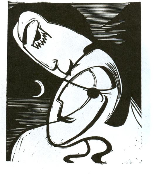 The Kiss, 1930 - Ернст Людвіг Кірхнер