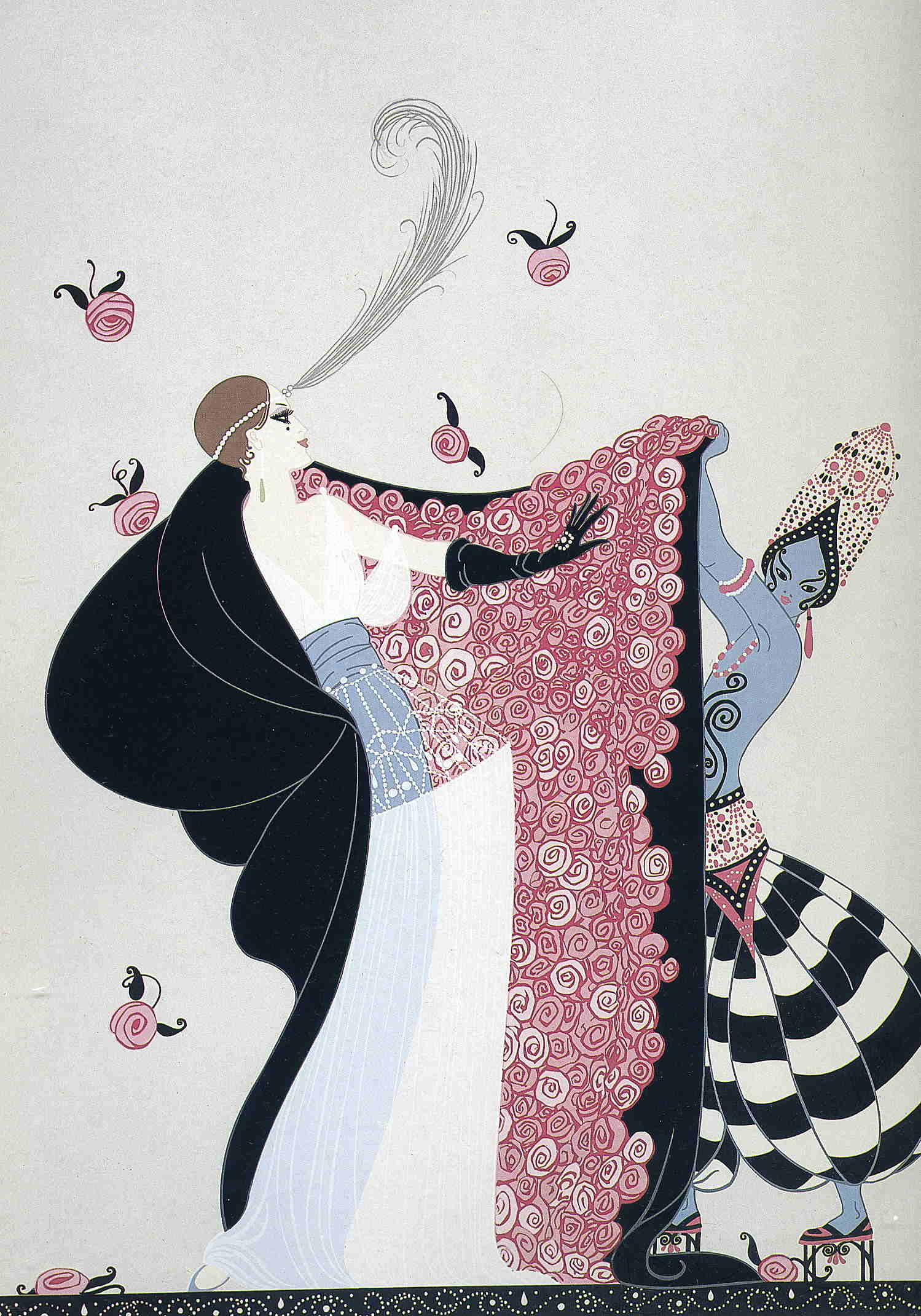 The Flowered Cape - Erte - WikiArt.org