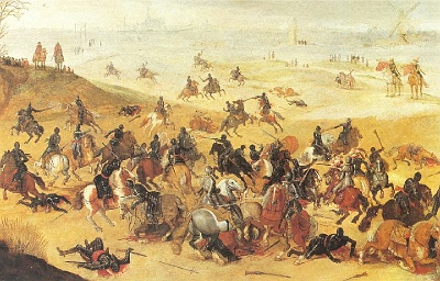 Battle of Lekkerbeetje, Vughterheide (Netherlands), c.1620 - Есайас ван де Вельде