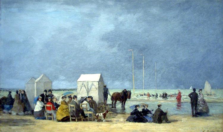 Bathing time at Deauville - Eugène Boudin