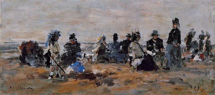 Beach Scene, 1879 - Эжен Буден