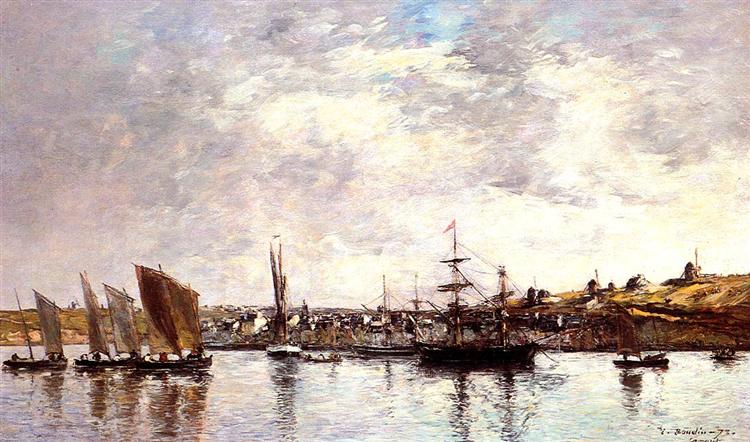 Camaret, the Port - Eugène Boudin