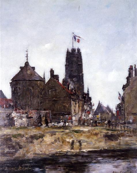 Dunkirk, Festival Day, 1889 - Eugene Boudin