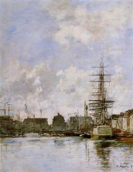 Le Havre. Barre Basin., 1887 - 歐仁·布丹
