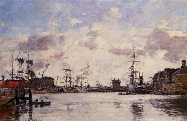 Le Havre. Barre Basin., 1894 - Эжен Буден