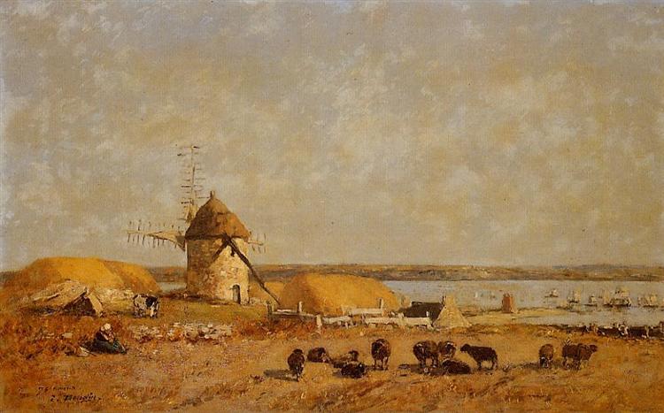 View from the Camaret Heights, 1873 - Eugène Boudin
