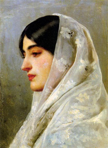 A Young Beauty, 1882 - Эжен де Блаас