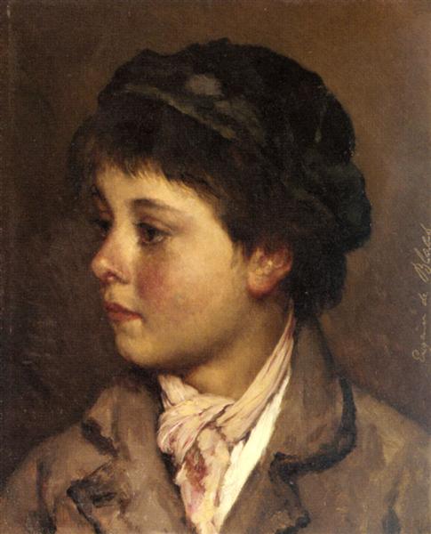 Portrait of a young boy - Eugen de Blaas