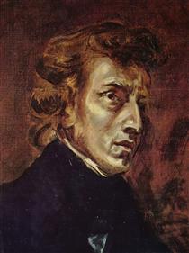 Retrato de Frédéric Chopin y George Sand - Eugène Delacroix