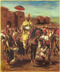 Portrait of the Sultan of Morocco - Eugene Delacroix