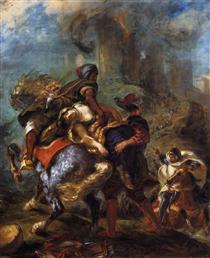 Raub der Rebekka - Eugène Delacroix