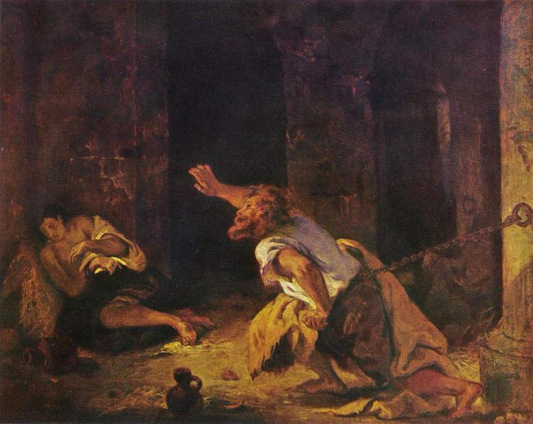 The Prisoner of Chillon, 1834 - Eugene Delacroix