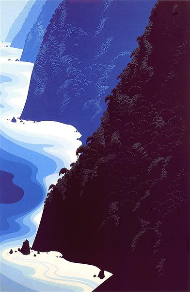 Blue Big Sur, 1976 - Eyvind Earle