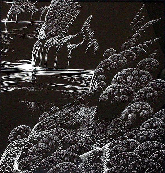 Ocean Cliffs, 1992 - Eyvind Earle