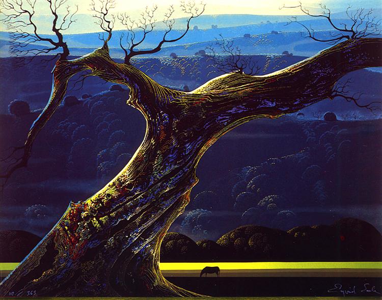 Towering Oak, 1987 - Eyvind Earle