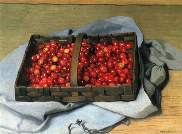 Basket of Cherries, 1921 - Феликс Валлотон