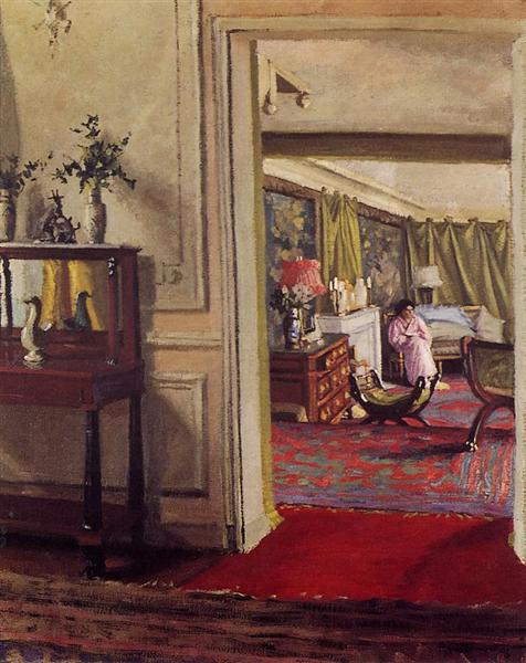 Interior with Woman in Pink, 1903 - 1904 - Феликс Валлотон