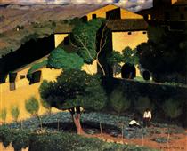 Landscape in Cagnes - Felix Vallotton