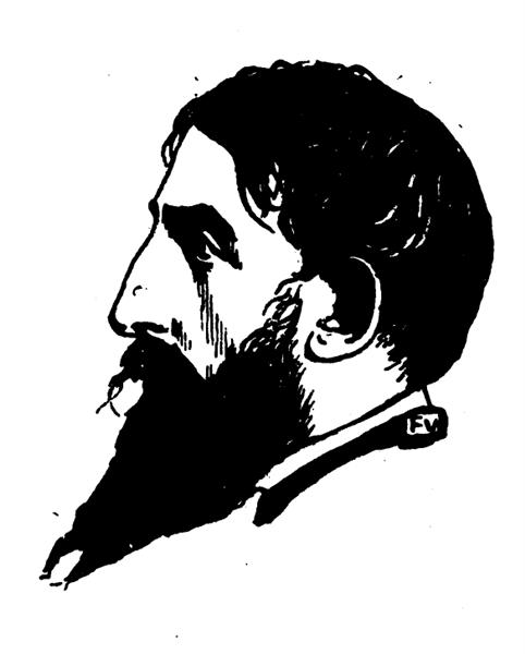 Portrait of French poet Jehan Rictus, 1898 - Felix Vallotton