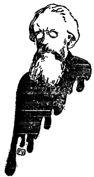 Portrait of Russian philosopher Nikolai Konstantinovich Mikhailovsky, 1896 - Félix Vallotton