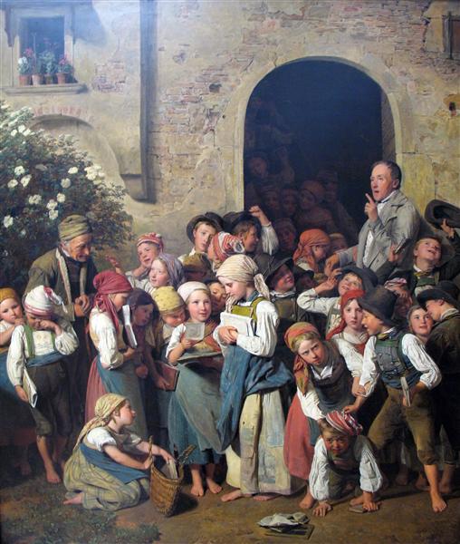 After school, 1841 - Фердинанд Георг Вальдмюллер