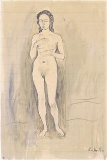 Female Nude (Study for "Truth") - Фердинанд Ходлер