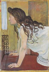 Girl at the Window - Ferdinand Hodler