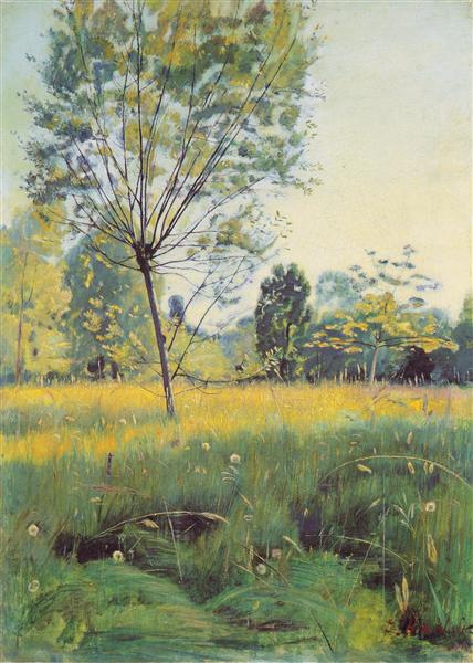 The Golden meadow, 1890 - Ferdinand Hodler